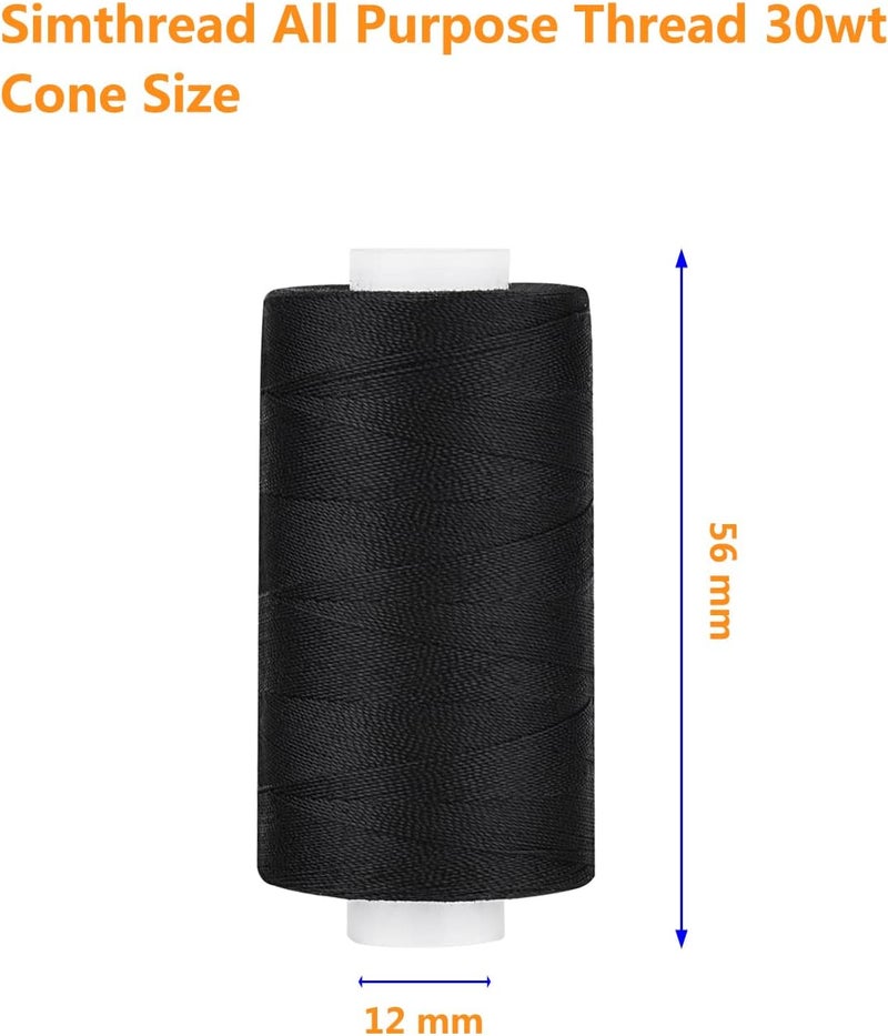 simthread All Purpose Thread Polyester 20 Colors, 400 Yards Each with 16 Needles for Hand Sewing, and Thread for Quilting Piecing Sewing Machines - Image 2